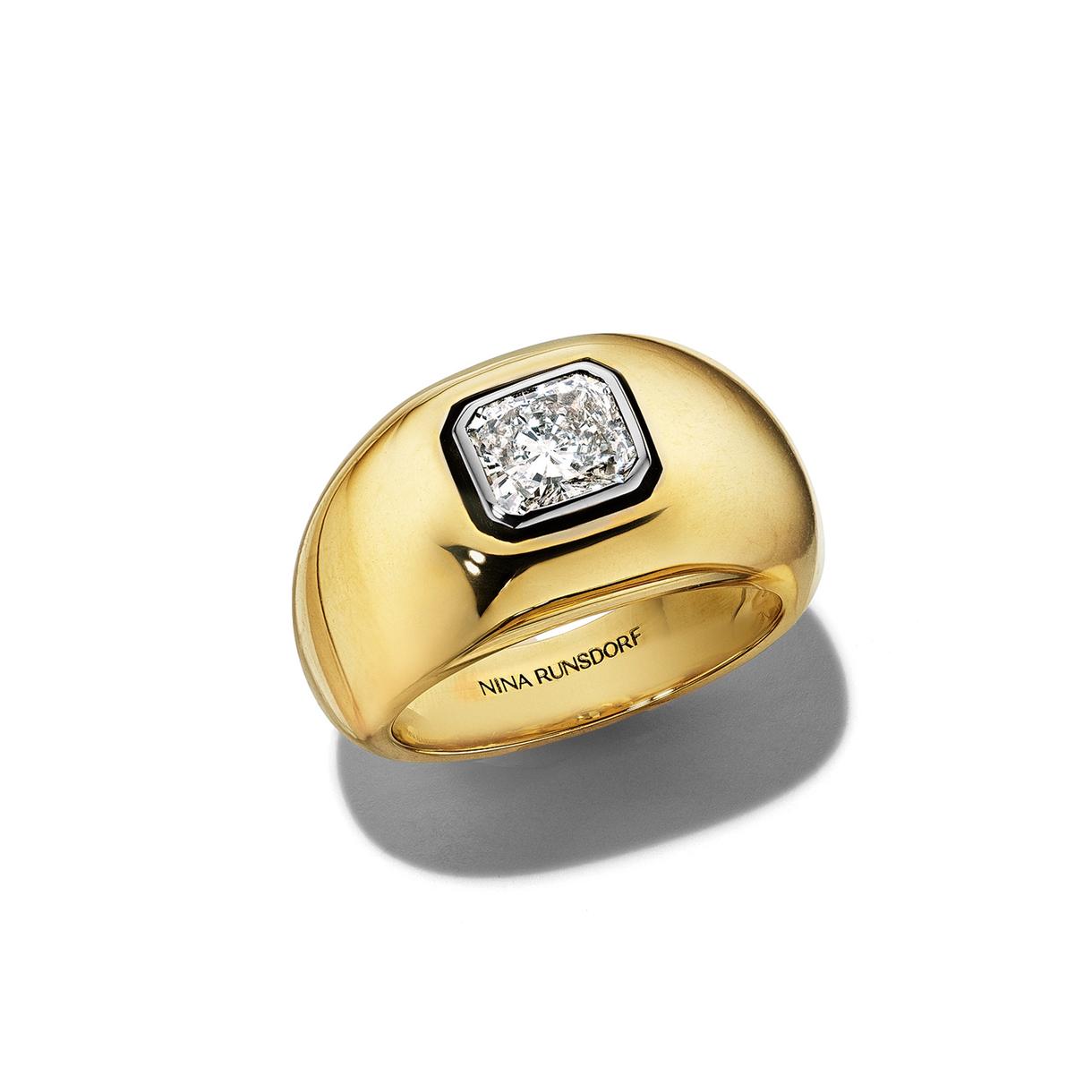 Radiant-Cut Diamond Band