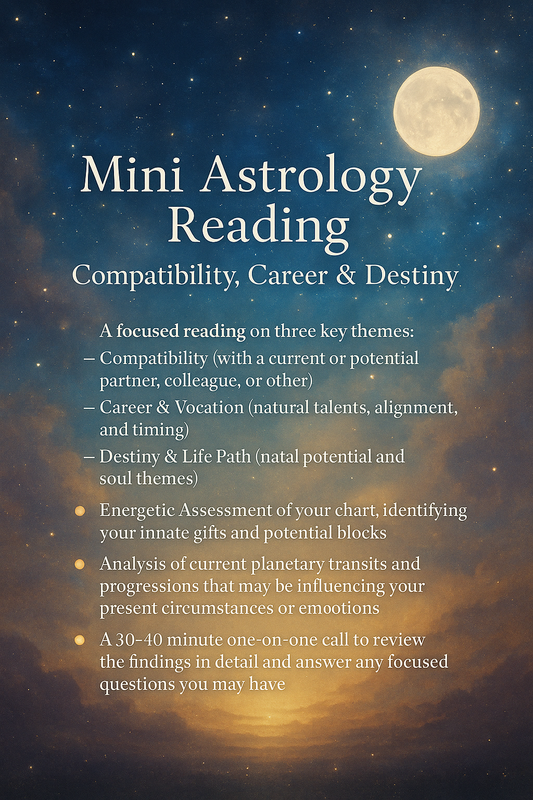 30 Minute Mini Astrology Reading